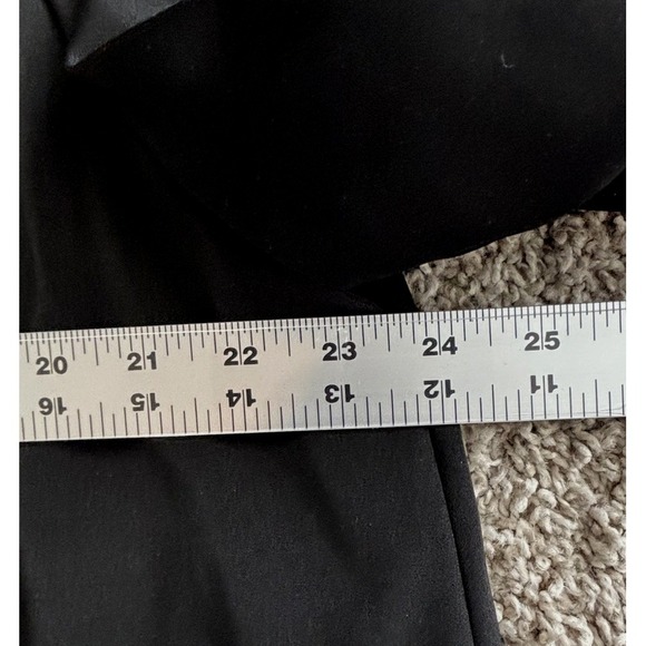 Calvin Klein Black Lined Swing Raincoat Dress Coat Winter Jacket Sz 14 Chest 47 - Picture 7 of 15